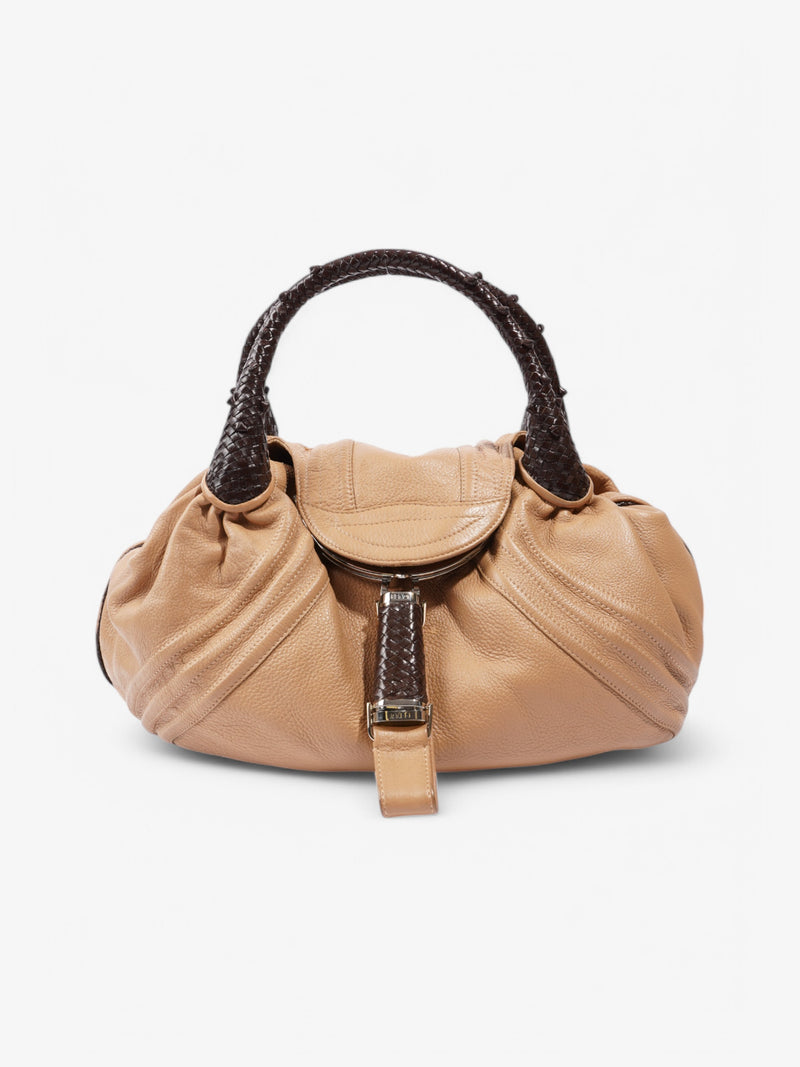  Fendi Spy Hobo Tan / Brown Leather