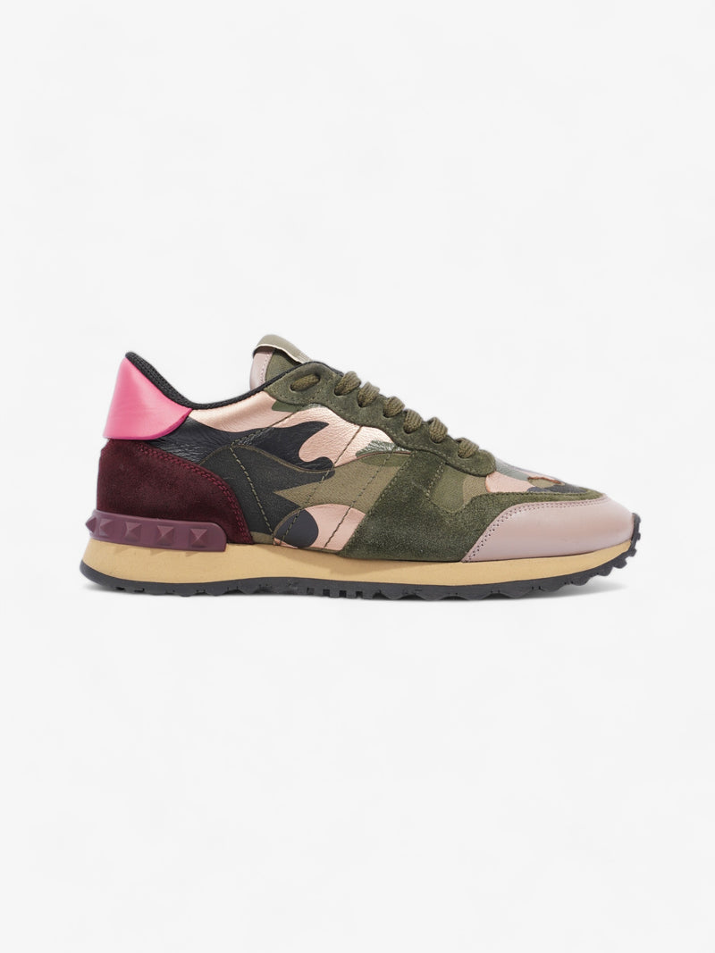  Valentino Rockrunner Khaki / Pink Suede EU 36 UK 3