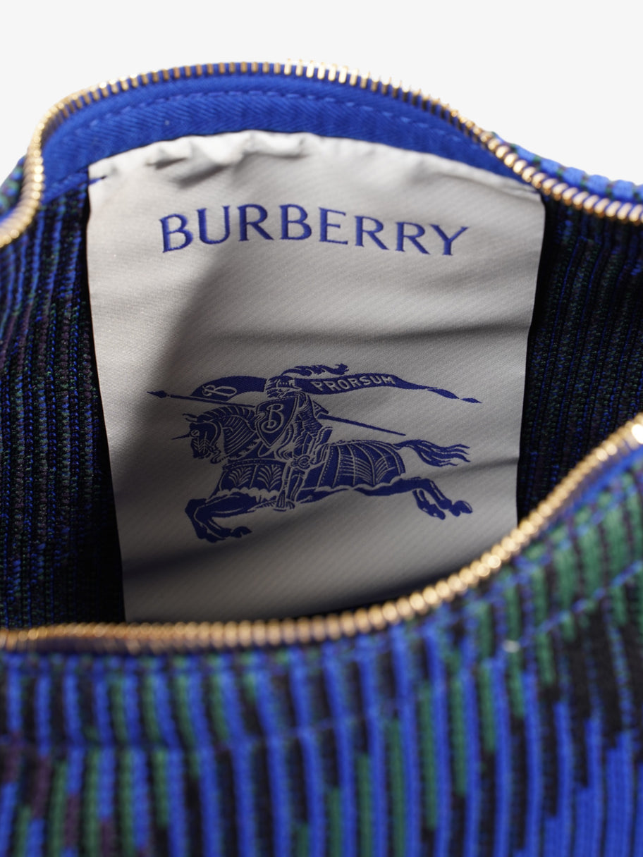 Burberry Peg Top-Handle Bag Knight Check Knit Mini Image 8