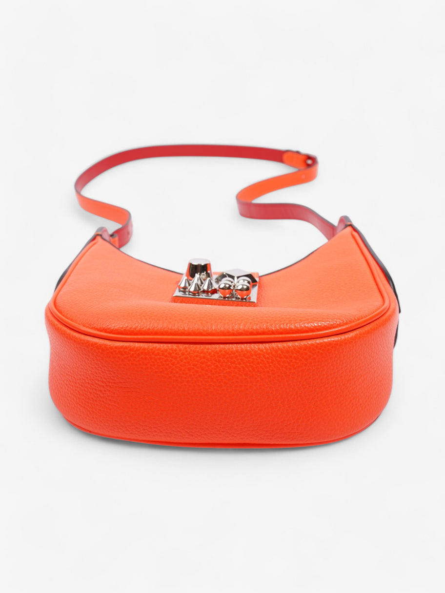 Christian Louboutin Carasky Neon Orange Leather Mini Image 6