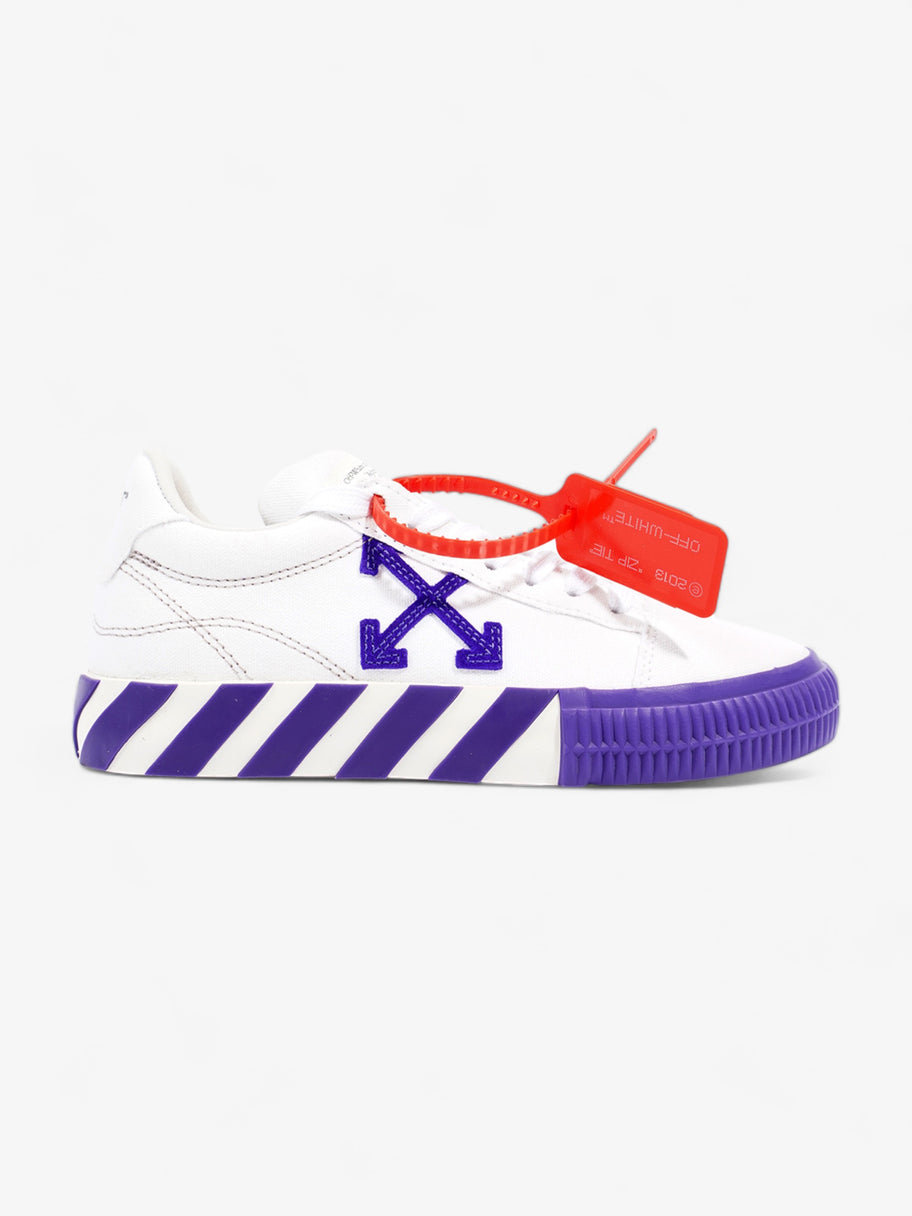 Off White Low Vulcanized White / Violet Canvas EU 35 UK 2 Image 1