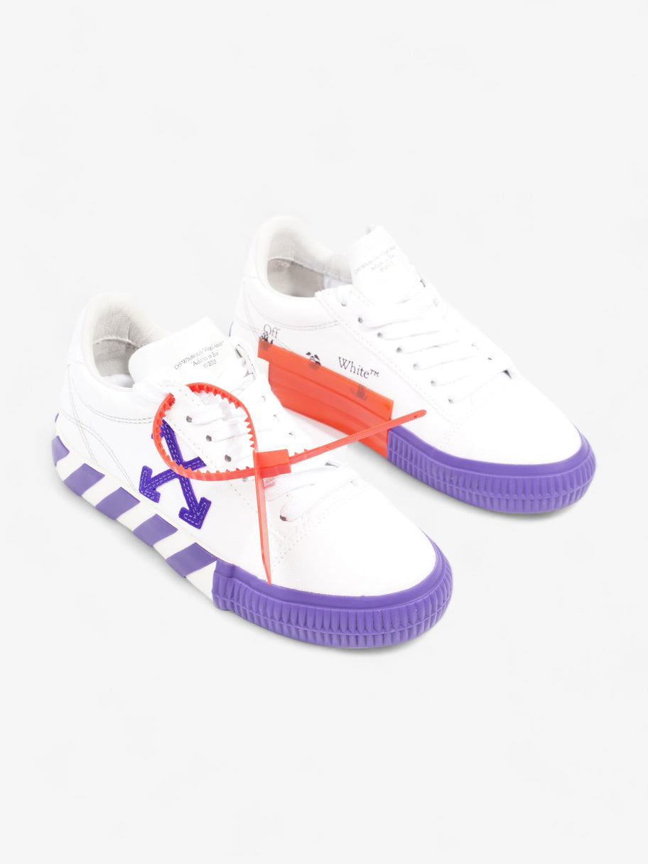 Off White Low Vulcanized White / Violet Canvas EU 35 UK 2 Image 2