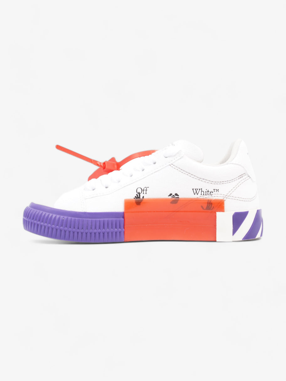 Off White Low Vulcanized White / Violet Canvas EU 35 UK 2 Image 3