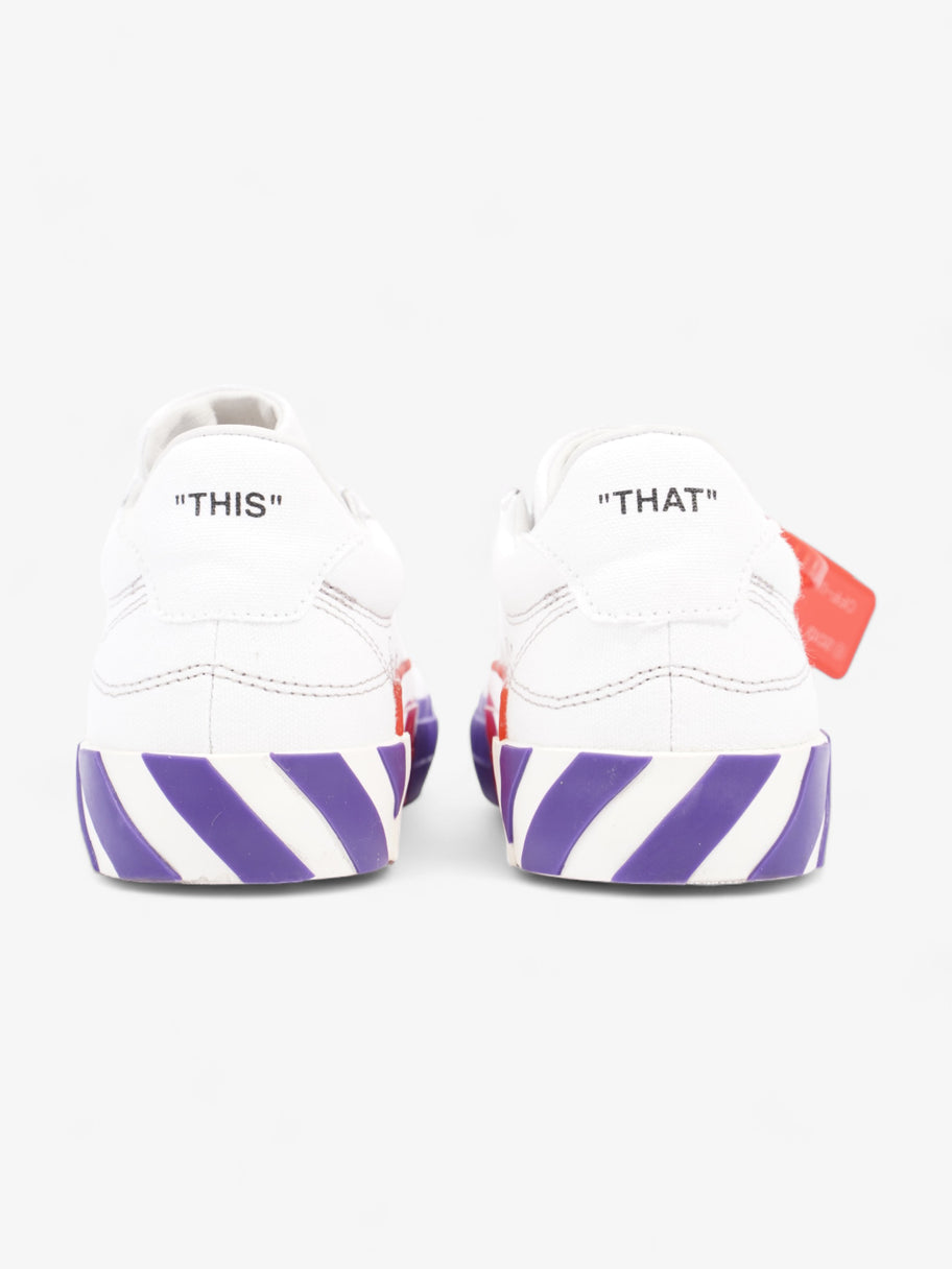 Off White Low Vulcanized White / Violet Canvas EU 35 UK 2 Image 6