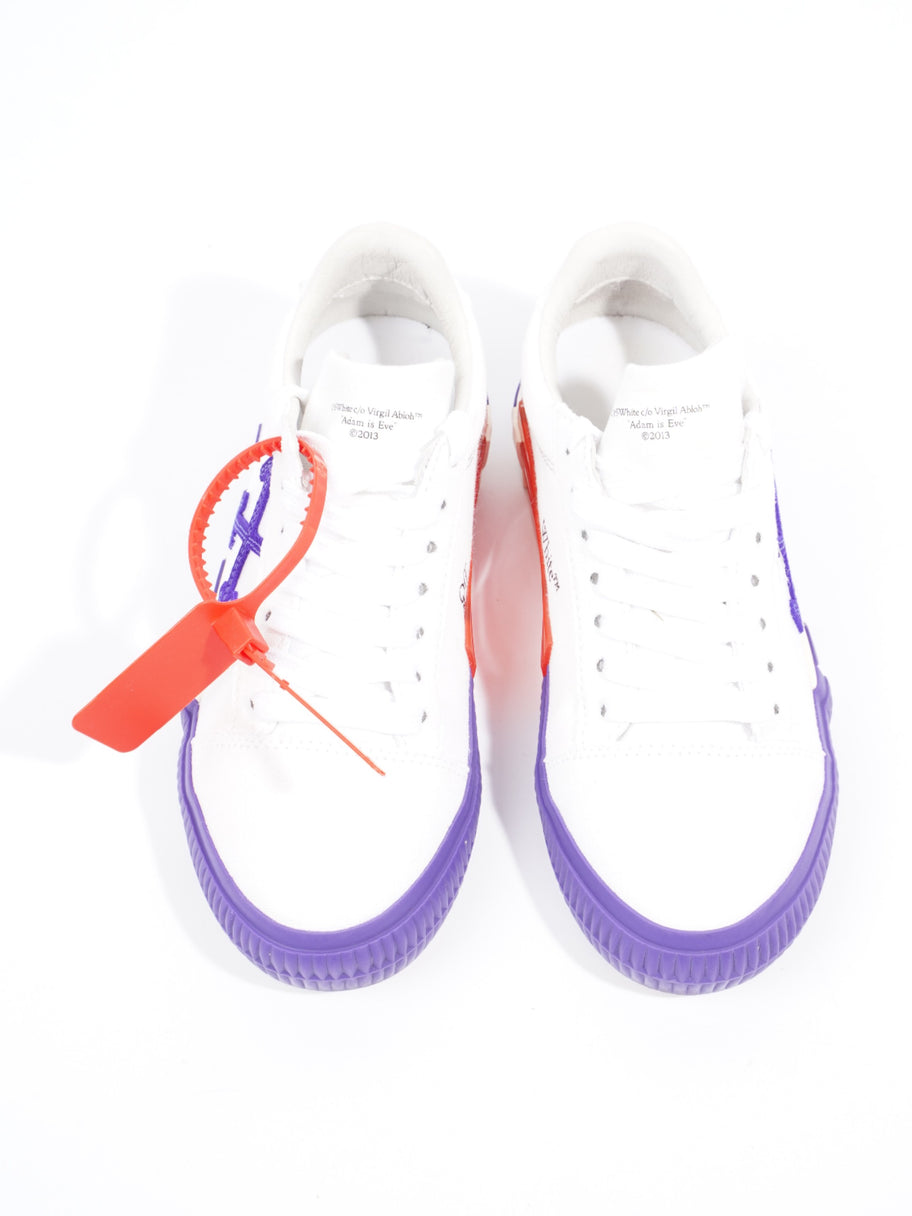 Off White Low Vulcanized White / Violet Canvas EU 35 UK 2 Image 8