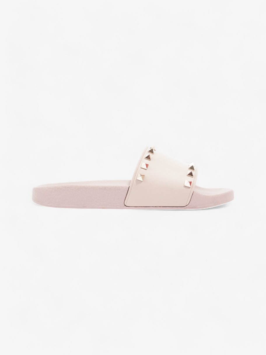 Valentino Rockstud Slides Nude / Gold Rubber EU 39 UK 6 Image 1