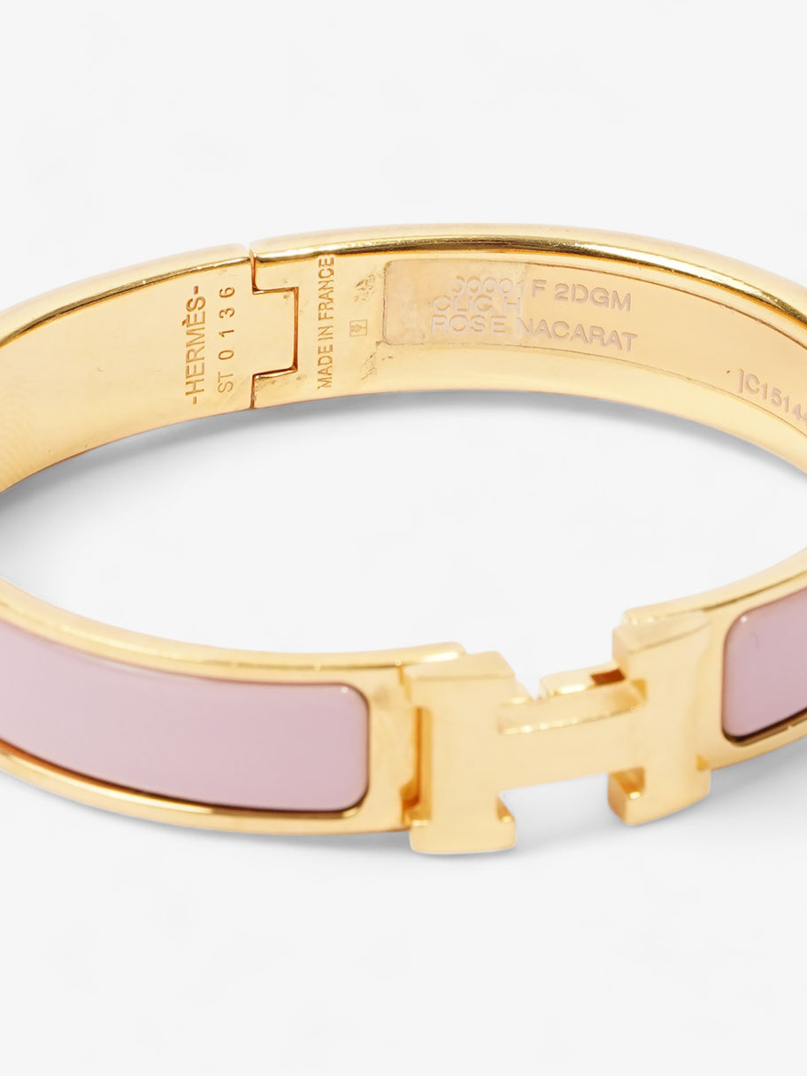 Hermes Clic H Bracelet Rose Candeur Enamel PM Image 5