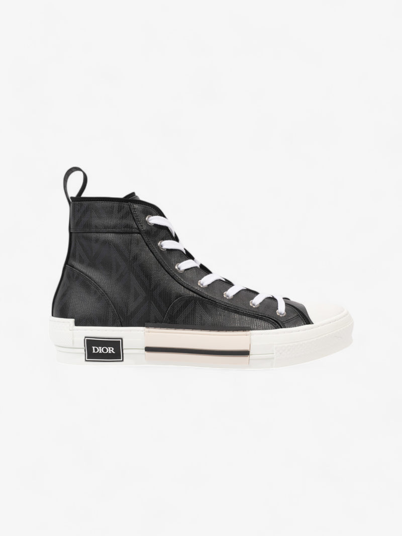  Christian Dior B23 High Top Black / White Canvas EU 43 UK 9