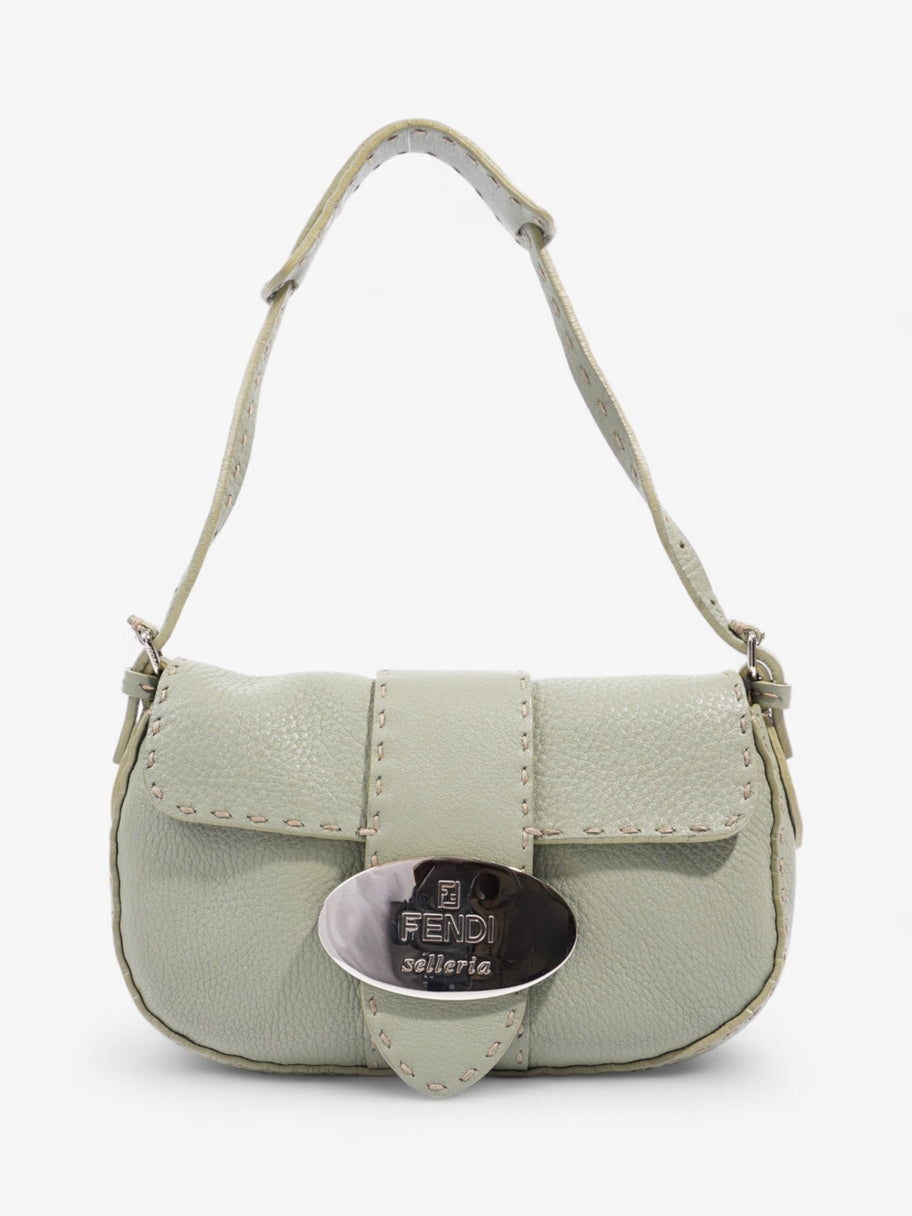 Fendi Salleria Flap Olive Green Leather Image 1