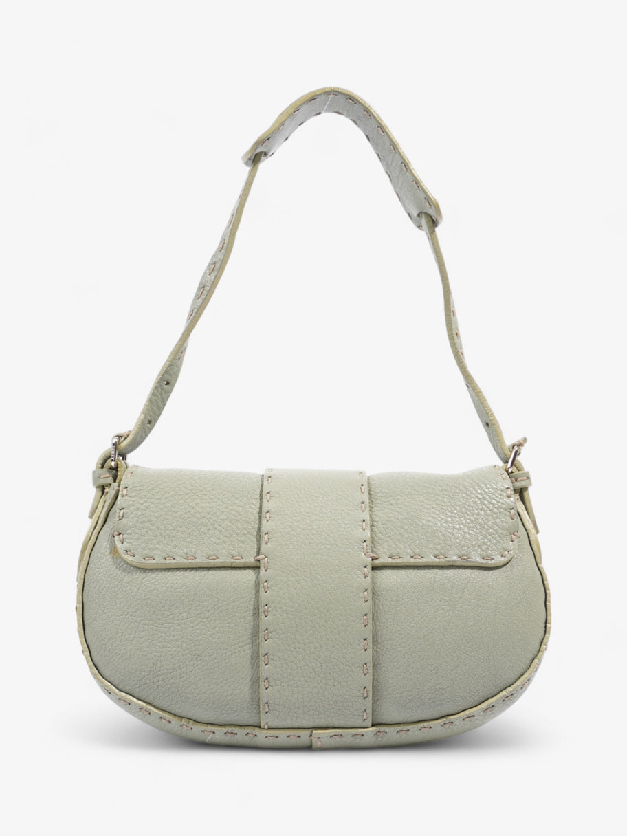 Fendi Salleria Flap Olive Green Leather Image 4