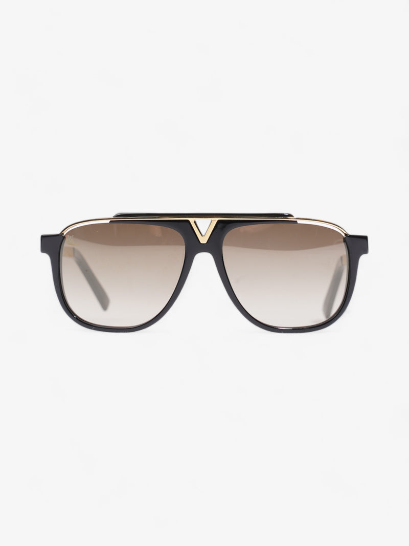  Louis Vuitton Mascot Sunglasses Black / Gold Acetate 140mm