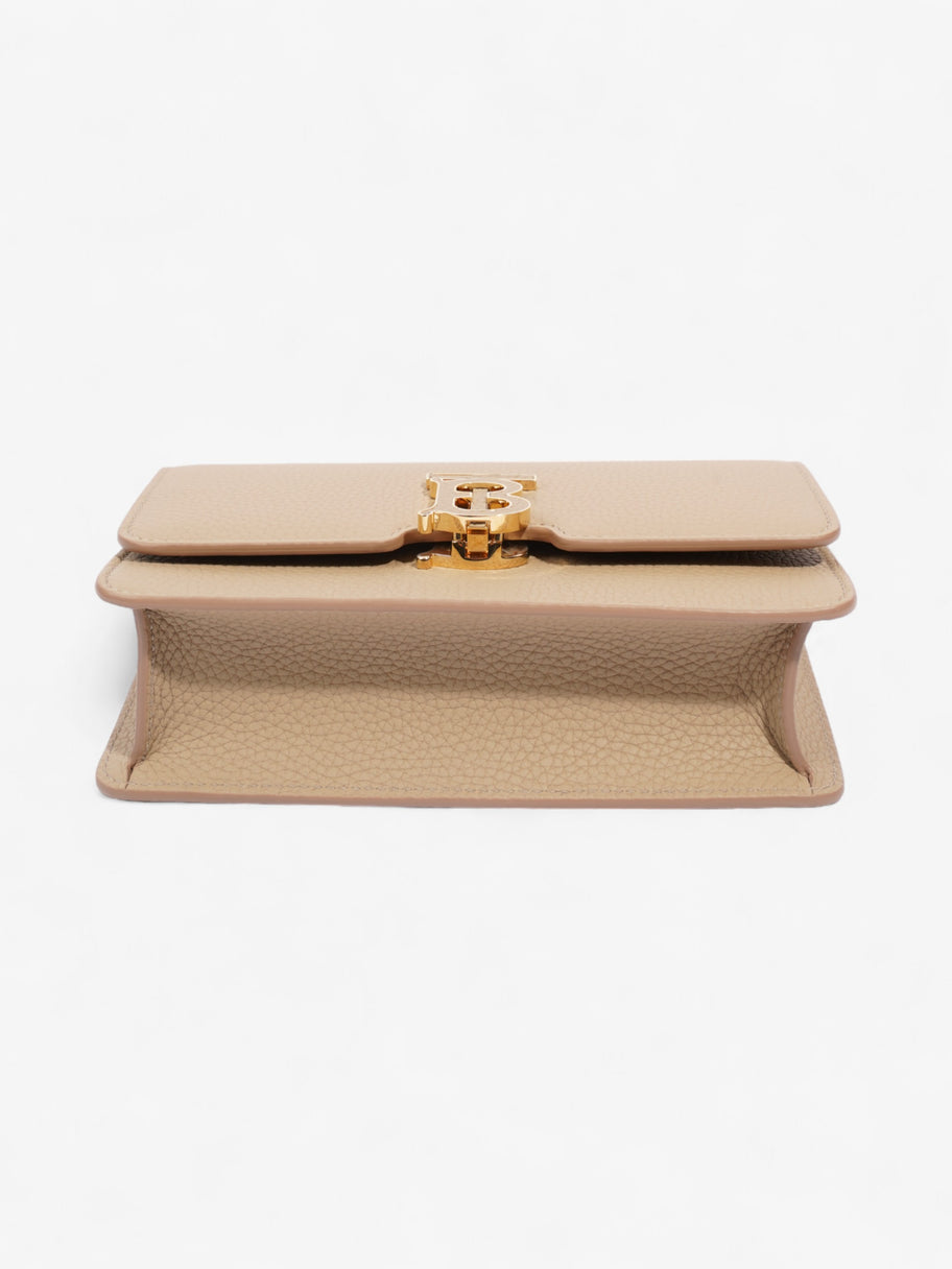 Burberry TB Elongated Oat Beige Leather Mini Image 6