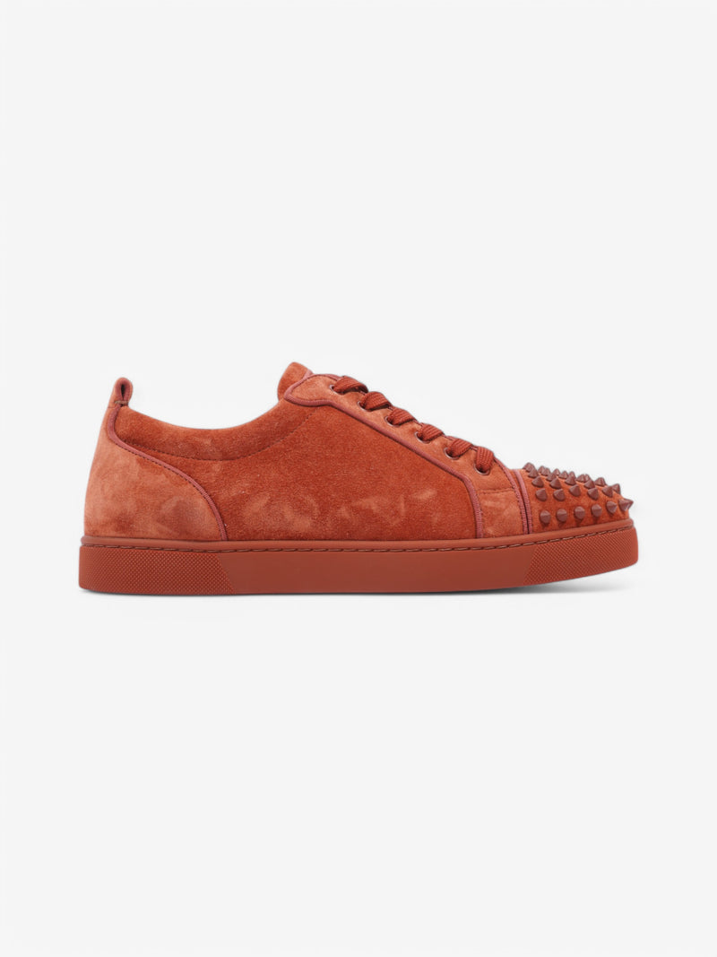  Christian Louboutin Louis Junior Spike Burnt Orange Suede EU 43 UK 9