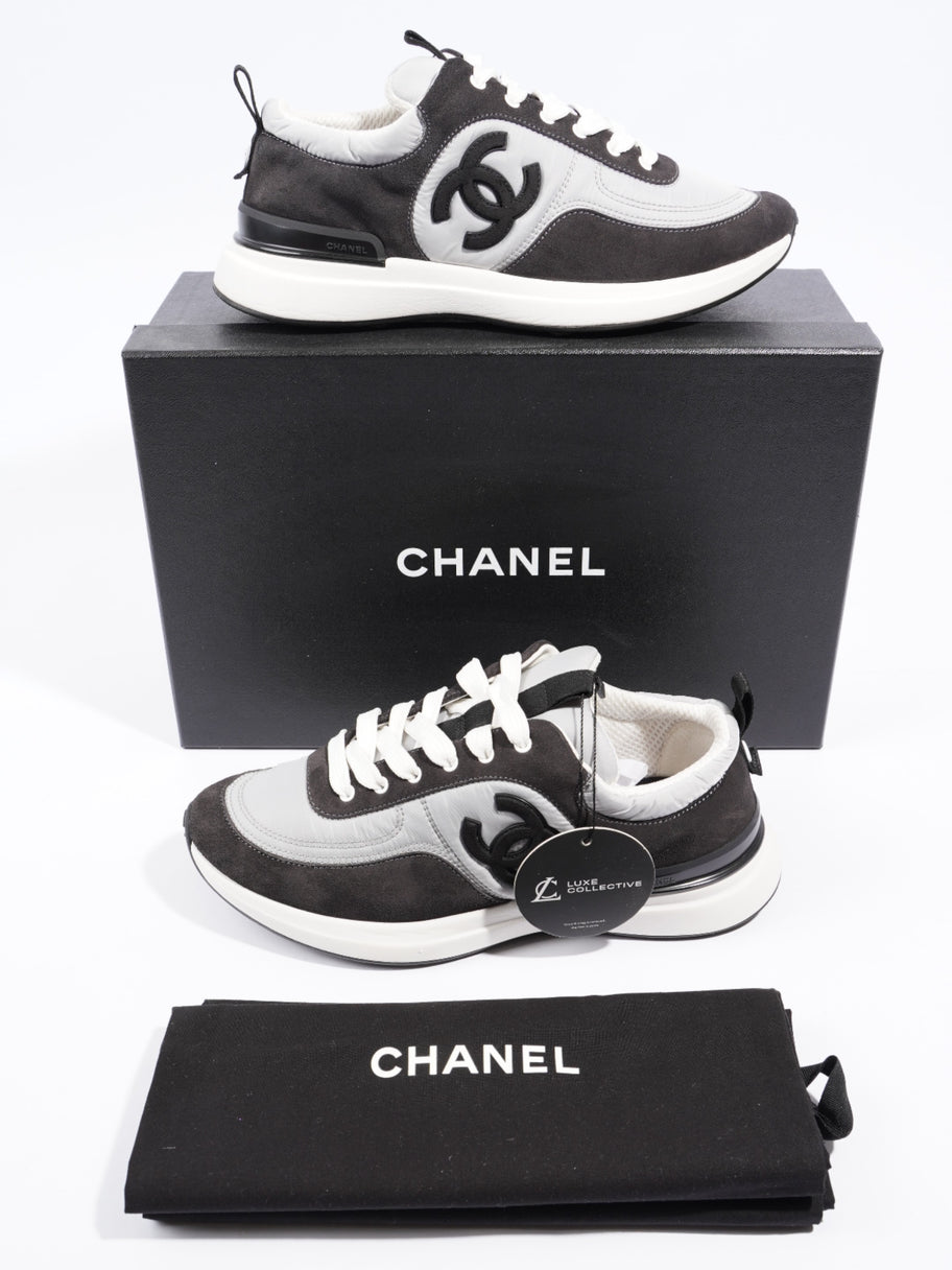 CC Low Top Sneakers Black / White / Grey Suede EU 38.5 UK 5.5 Image 10