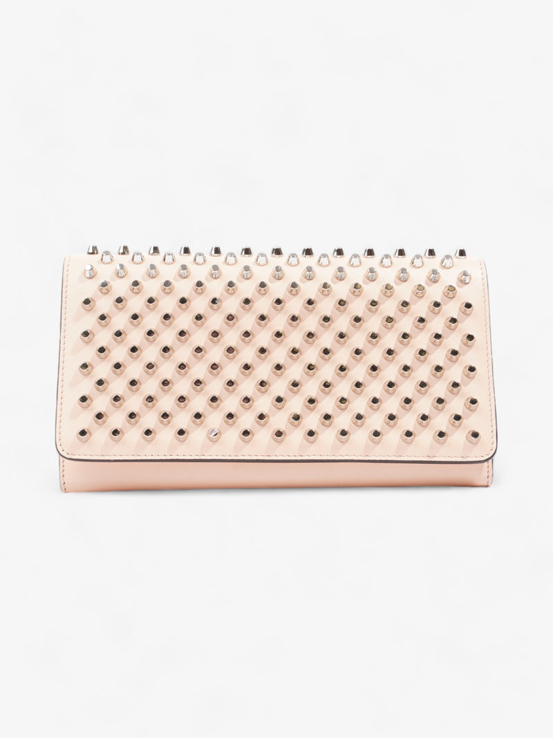  Christian Louboutin Macaron Studded Wallet Nude Leather