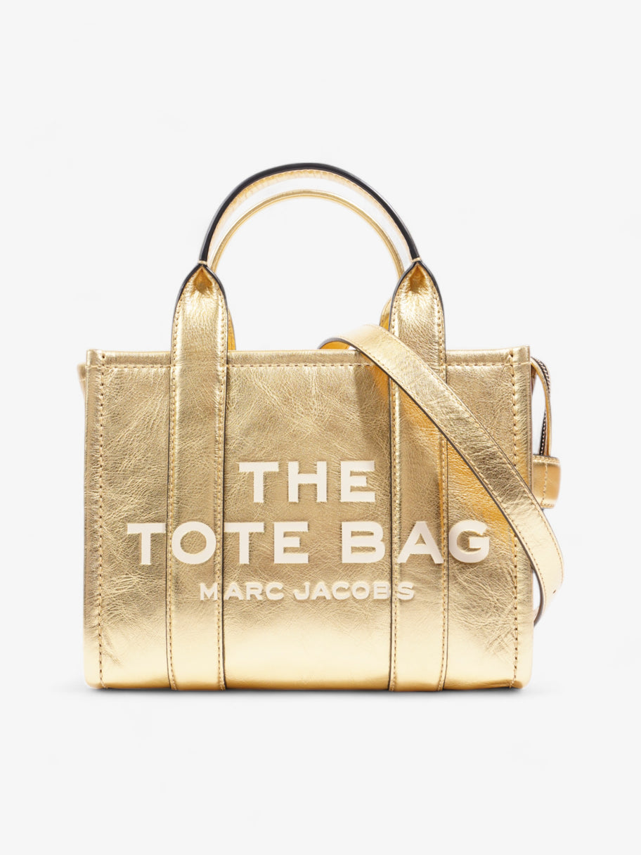 Marc Jacobs The Tote Bag Gold / White Leather Small Image 1