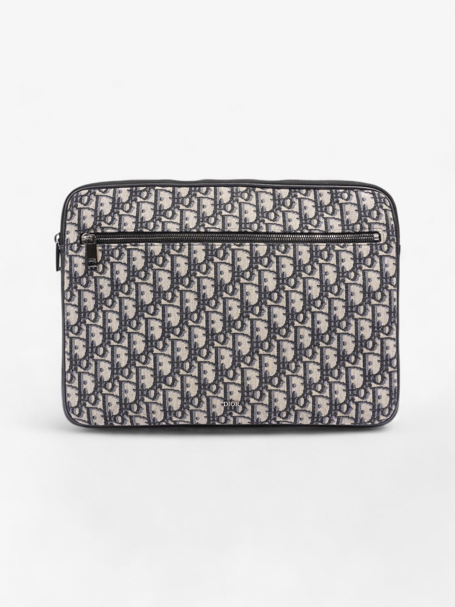 Christian Dior Laptop Case Black Oblique Cotton Image 1