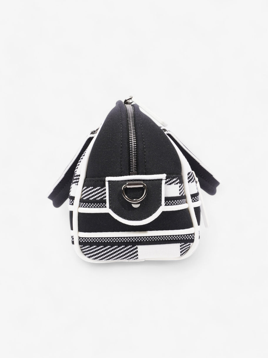 Christian Dior Vibe Zip Bowling Bag Black / White Cloth Image 5