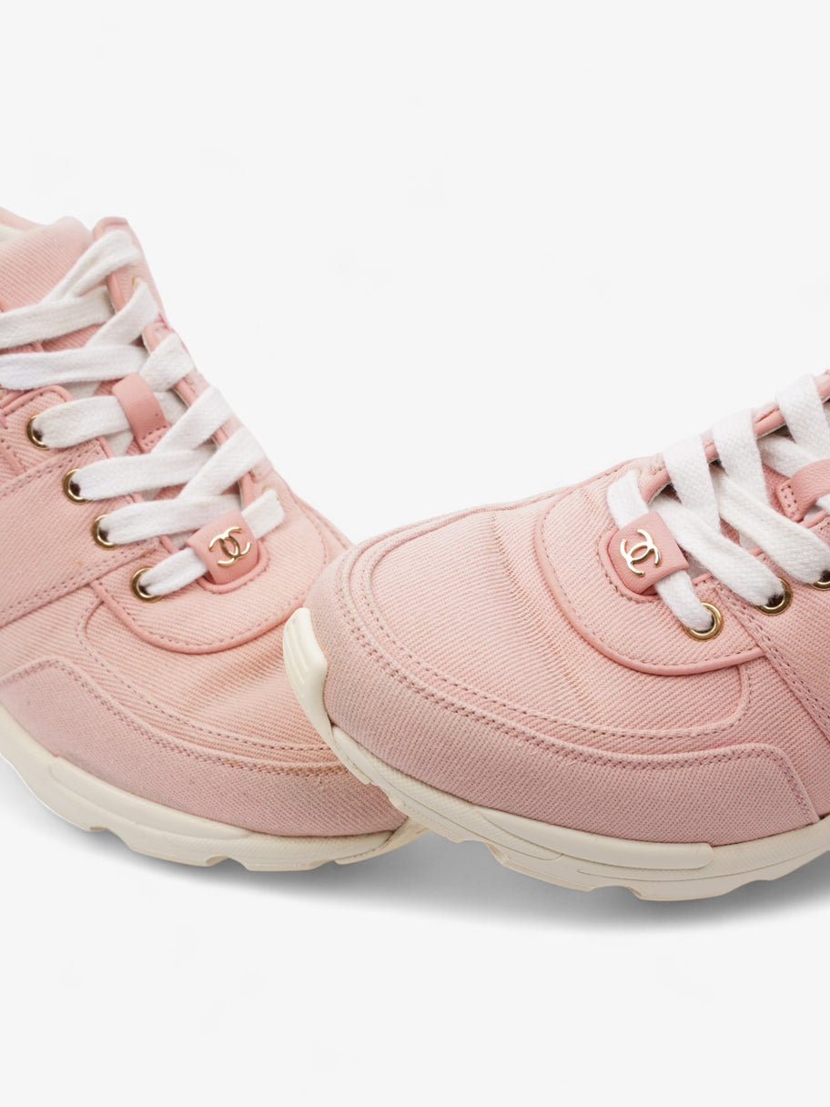 Chanel CC Canvas Sneakers Pink / White Canvas EU 37.5 UK 4.5 Image 10