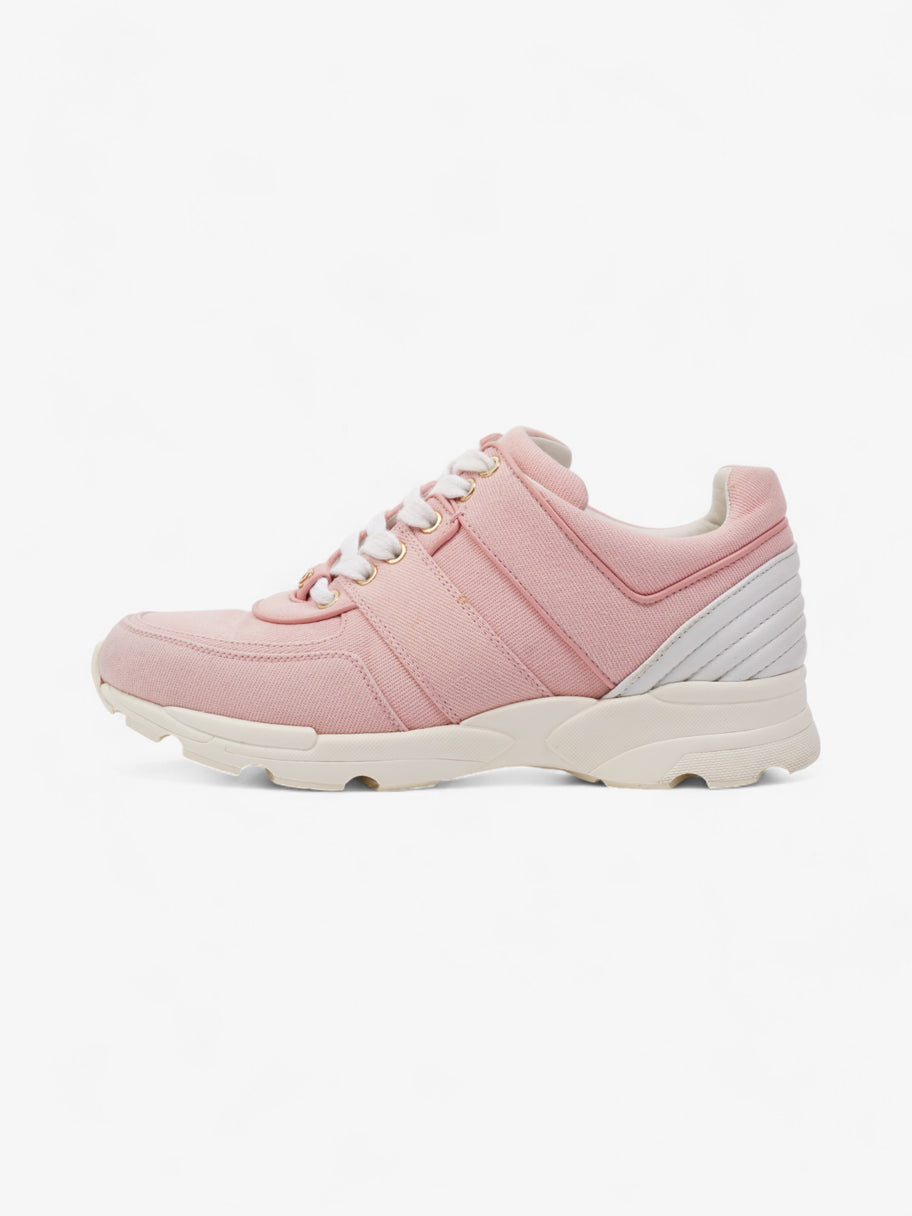 Chanel CC Canvas Sneakers Pink / White Canvas EU 37.5 UK 4.5 Image 5