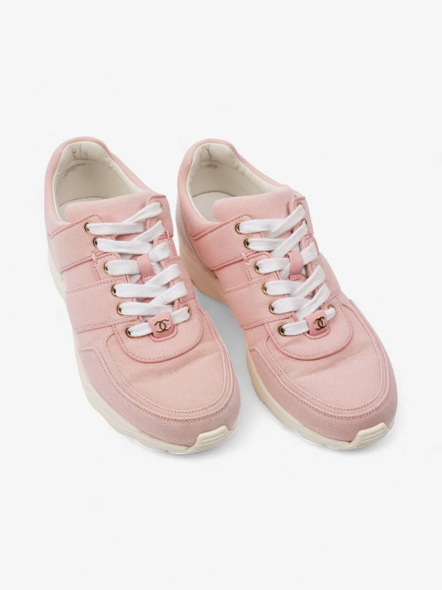 Chanel CC Canvas Sneakers Pink / White Canvas EU 37.5 UK 4.5 Image 8