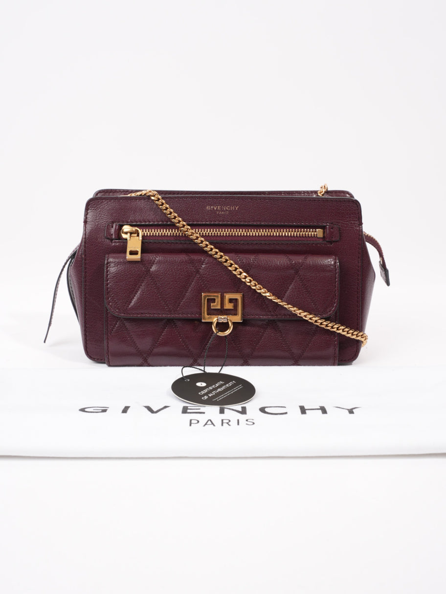 Givenchy Pocket Crossbody Maroon  Leather Image 9