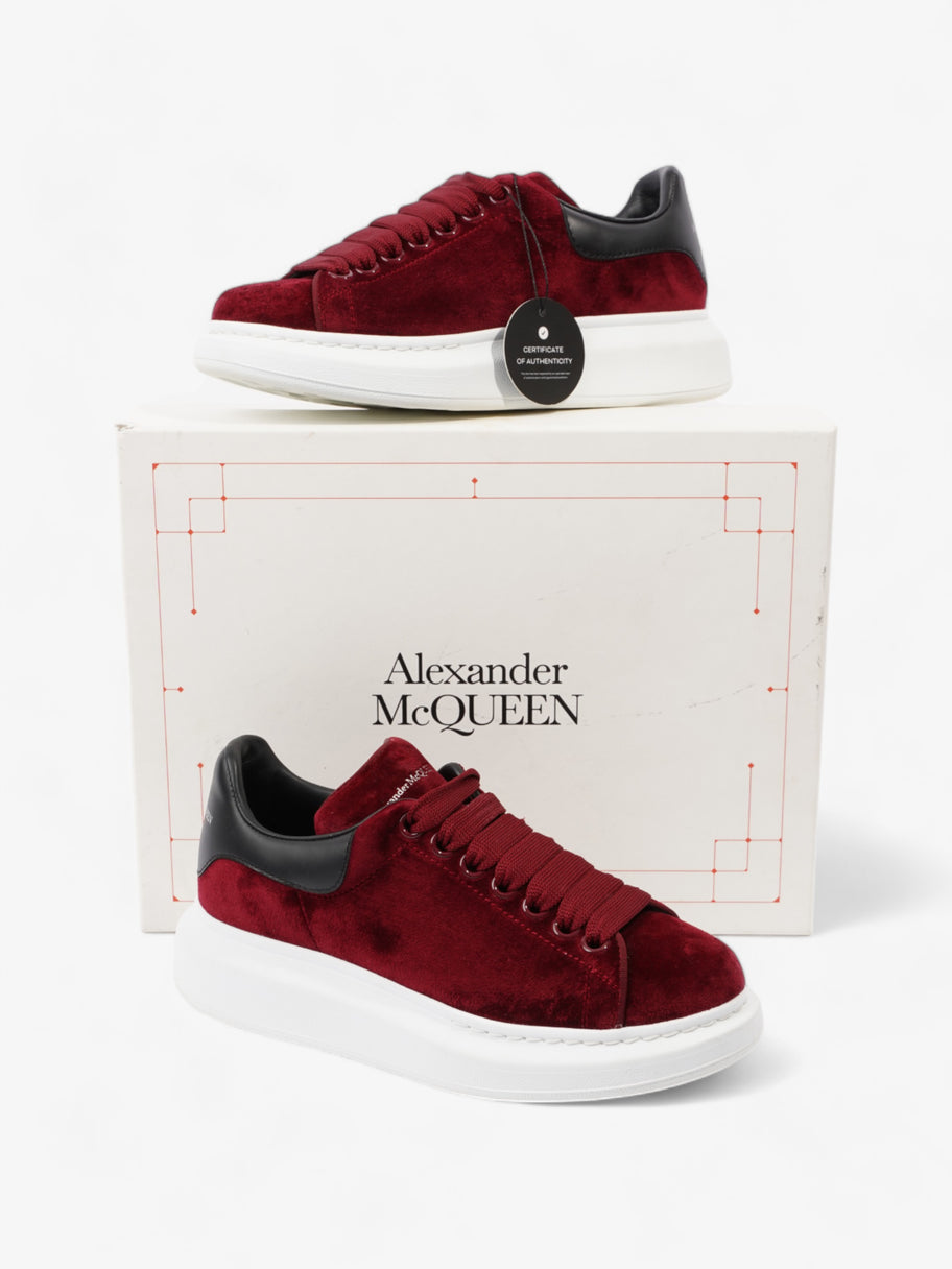 Alexander McQueen Oversized Sneakers Maroon / Black Velvet EU 37.5 UK 4.5 Image 11