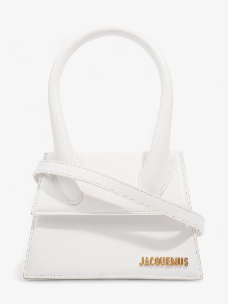  Jacquemus Le Chiquito Moyen White Leather