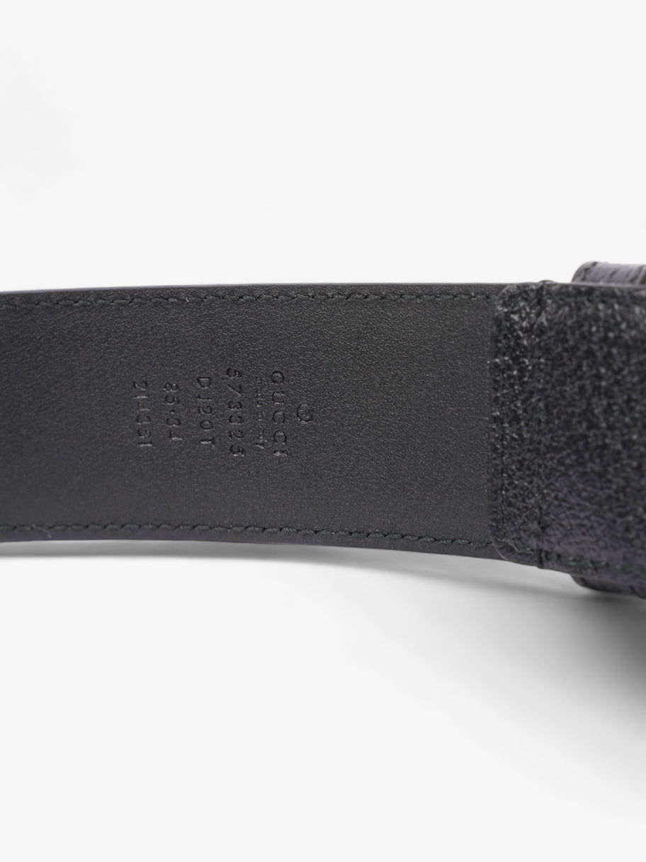 Gucci Buckle Belt Black Leather 85cm 34