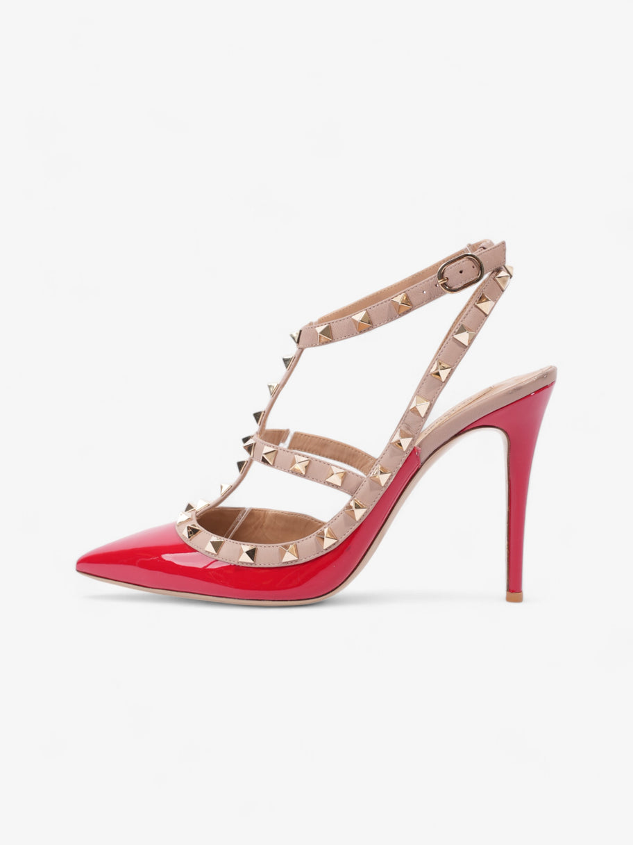 Valentino Rockstud Heels 100 Red / Nude Patent Leather EU 40 UK 7 Image 5