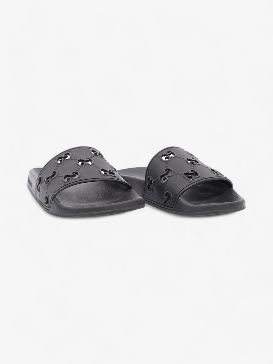 Gucci GG Slides Black Rubber EU 37 UK 4 Image 2