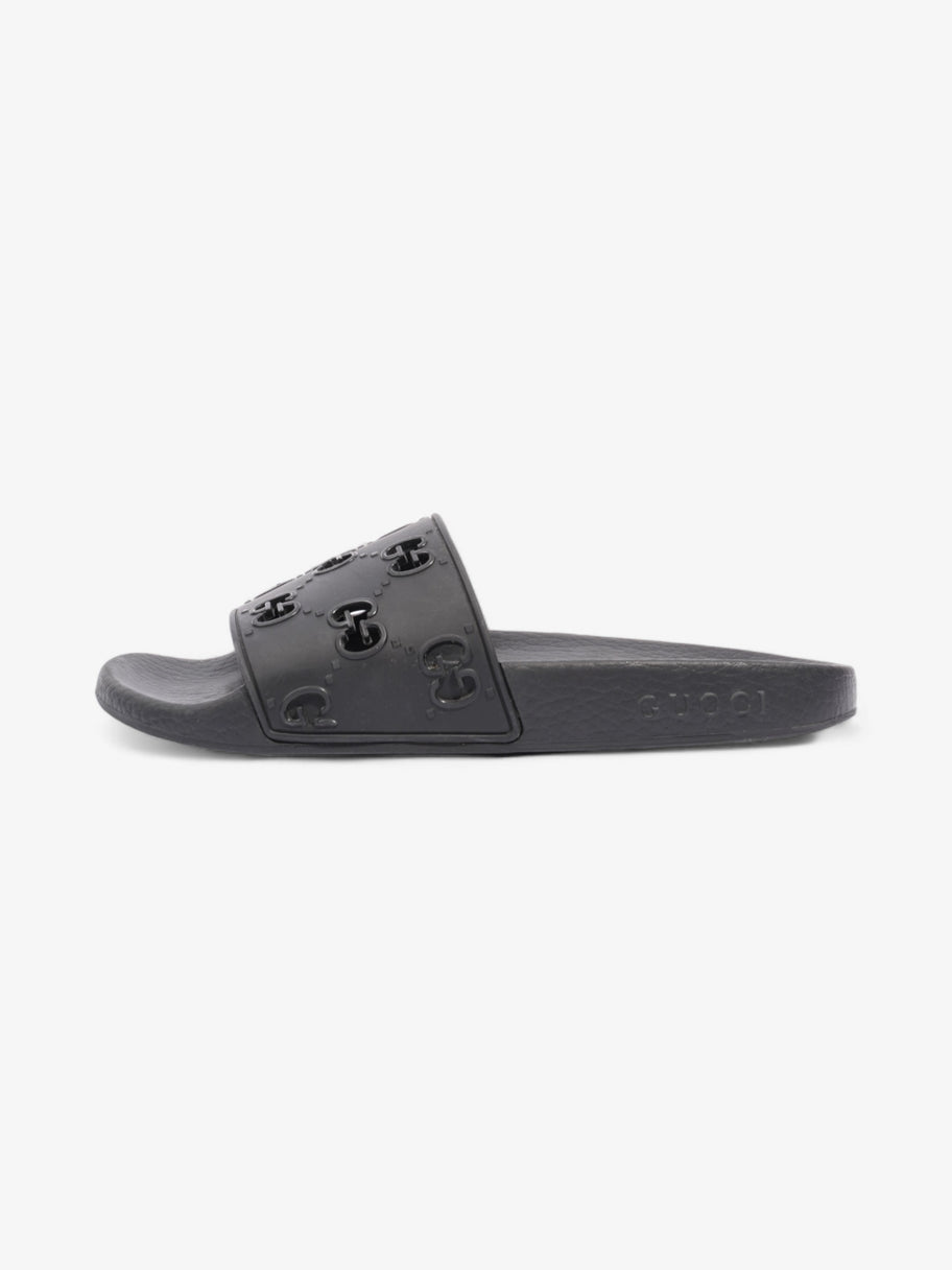 Gucci GG Slides Black Rubber EU 37 UK 4 Image 5