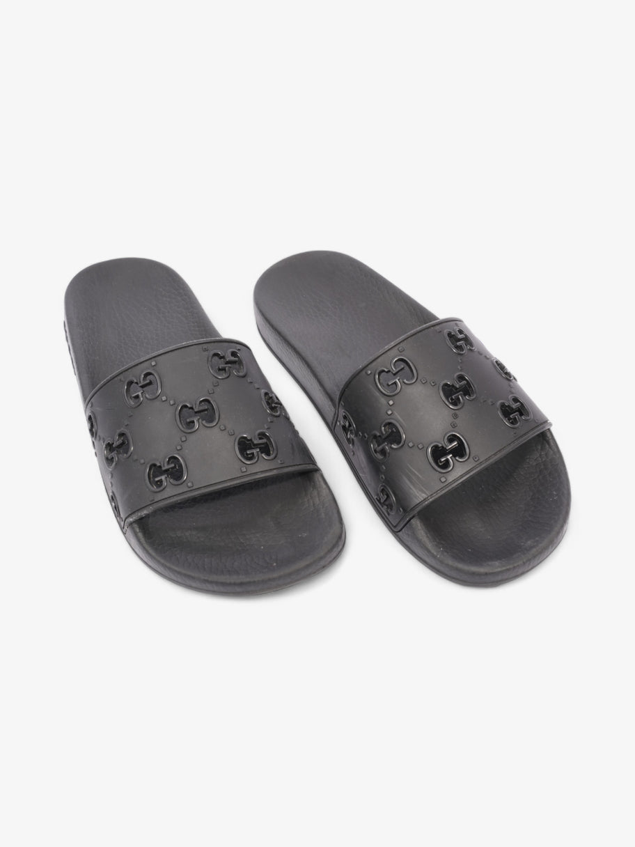 Gucci GG Slides Black Rubber EU 37 UK 4 Image 8