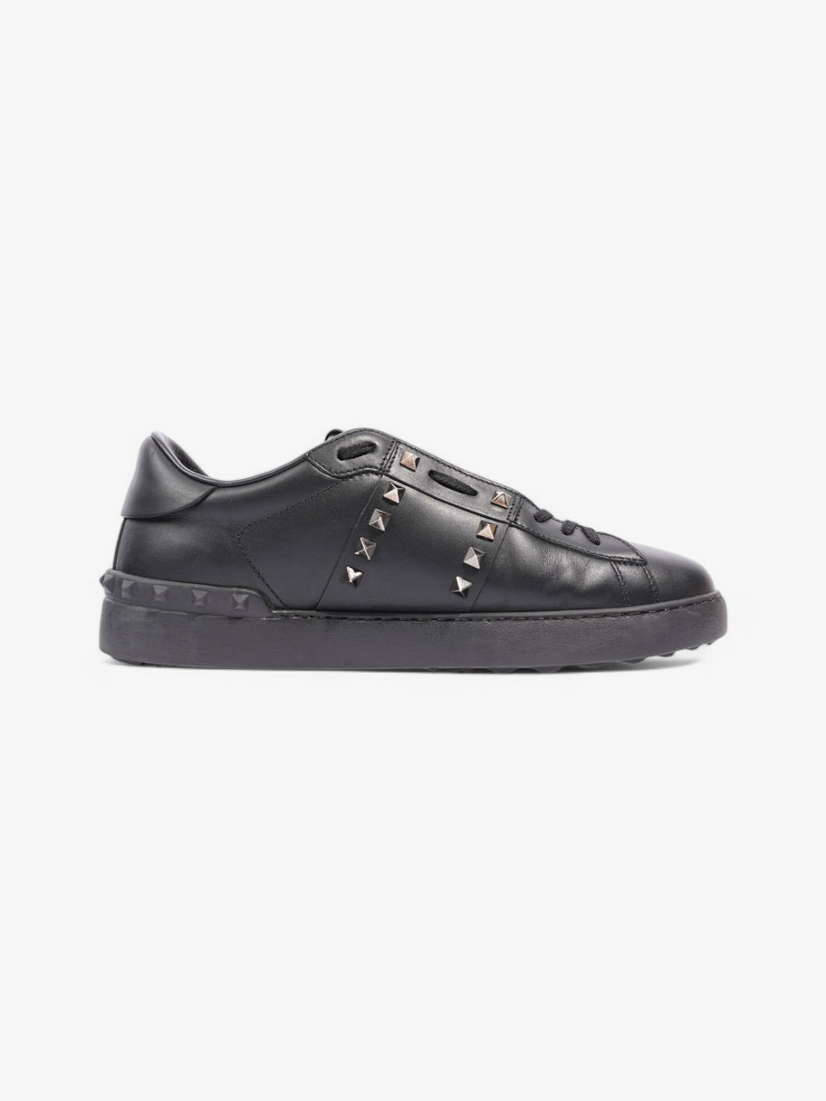 Valentino Rockstud Untitled Sneakers Black Leather EU 42.5 UK 8.5 Image 4