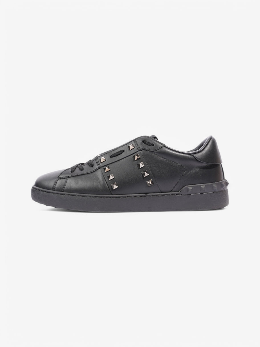 Valentino Rockstud Untitled Sneakers Black Leather EU 42.5 UK 8.5 Image 5