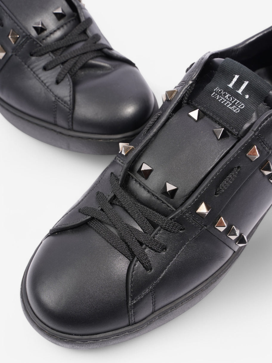 Valentino Rockstud Untitled Sneakers Black Leather EU 42.5 UK 8.5 Image 9