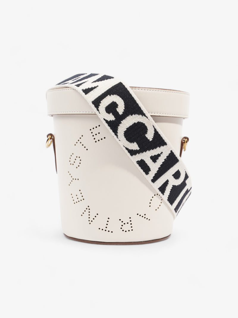  Stella McCartney Logo Bucket Cream Leather