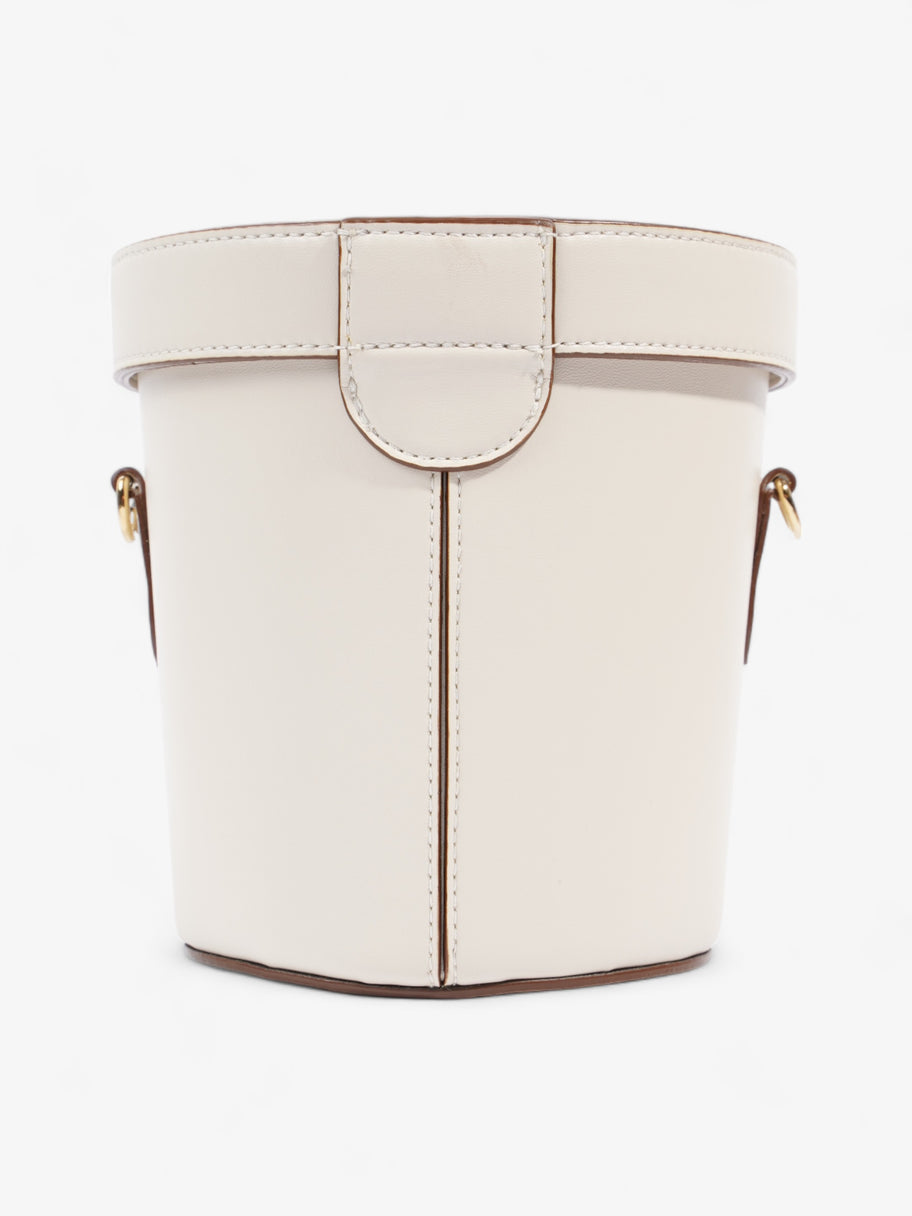 Stella McCartney Logo Bucket Cream Leather Image 5