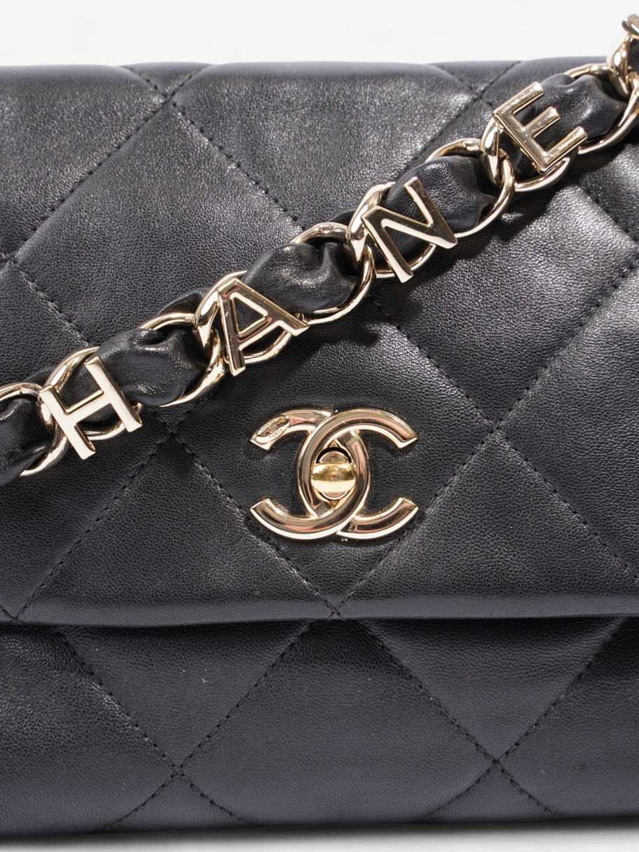 Chanel 19 Flap Black Lambskin Leather Image 3