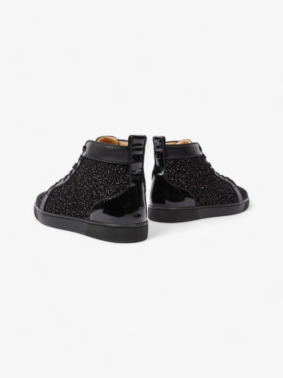 Christian Louboutin Louis Orlato High-tops  Black / Silver Sequins  Suede EU 44.5 UK 10.5 Image 10