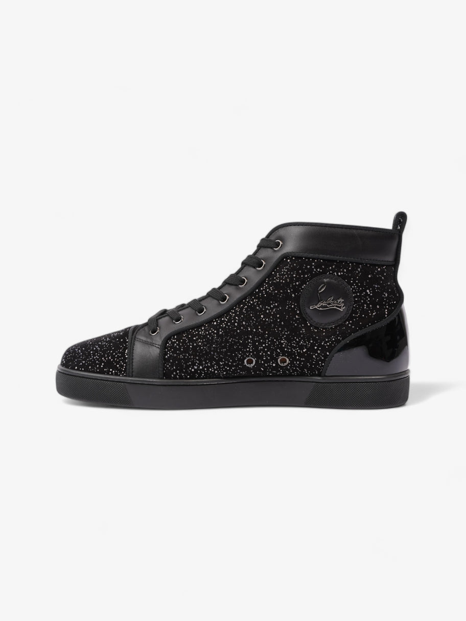 Christian Louboutin Louis Orlato High-tops  Black / Silver Sequins  Suede EU 44.5 UK 10.5 Image 3