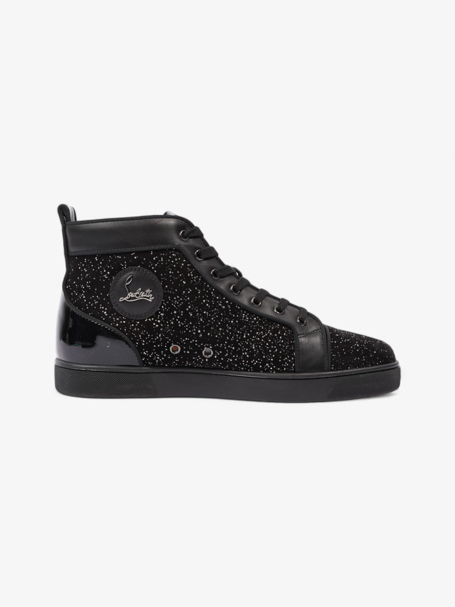 Christian Louboutin Louis Orlato High-tops  Black / Silver Sequins  Suede EU 44.5 UK 10.5 Image 4