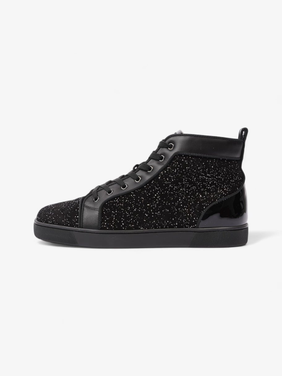 Christian Louboutin Louis Orlato High-tops  Black / Silver Sequins  Suede EU 44.5 UK 10.5 Image 5