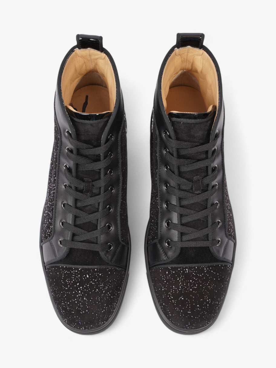 Christian Louboutin Louis Orlato High-tops  Black / Silver Sequins  Suede EU 44.5 UK 10.5 Image 8