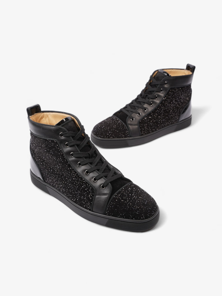 Christian Louboutin Louis Orlato High-tops  Black / Silver Sequins  Suede EU 44.5 UK 10.5 Image 9