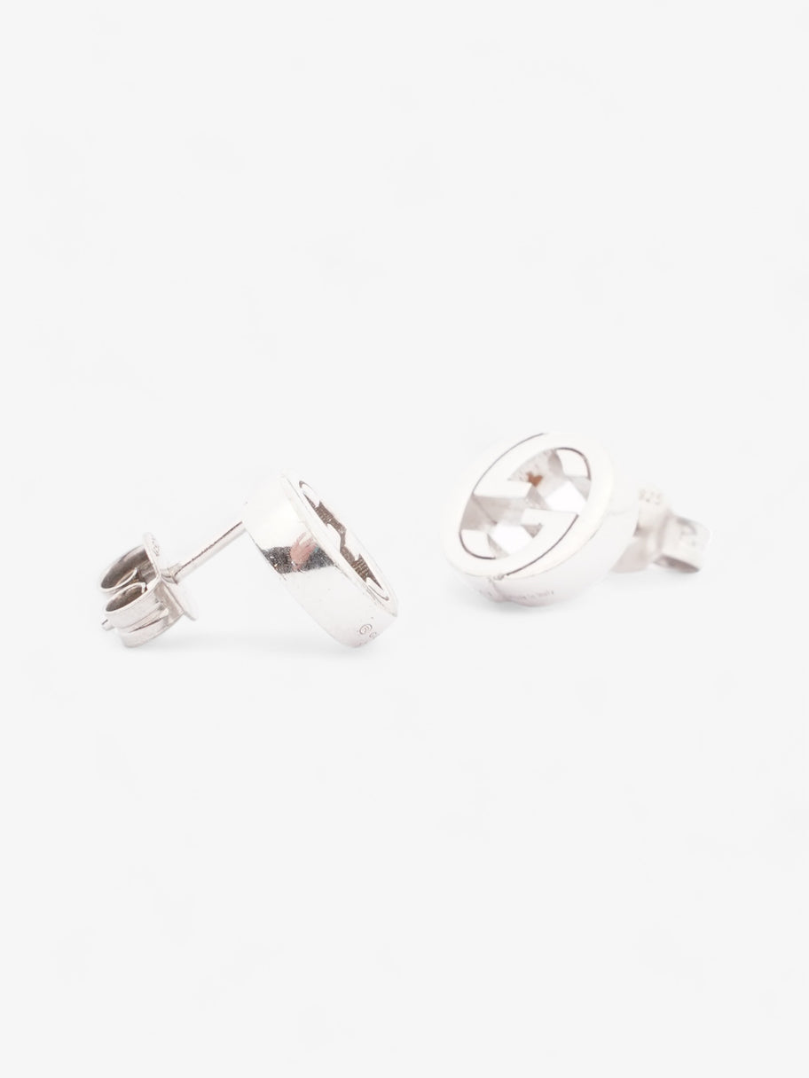 Interlocking G Stud Earrings Silver Silver Sterling Image 3