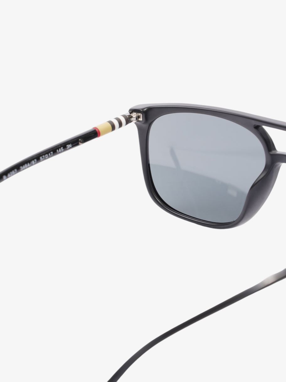 Burberry Aviator Sunglasses Black / House Check Acetate 145mm Image 5