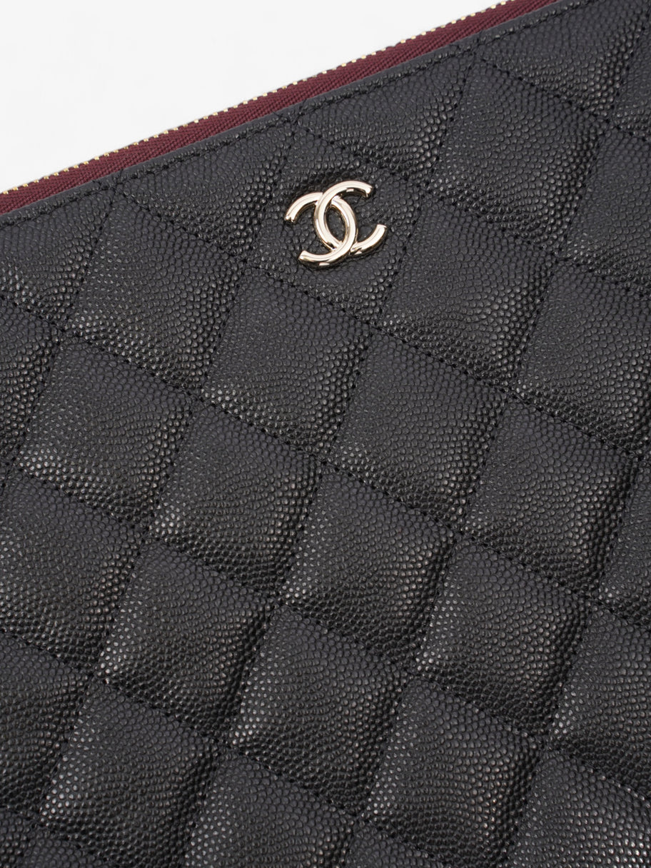 Chanel Clutch Pouch Black Caviar Leather Large Image 4