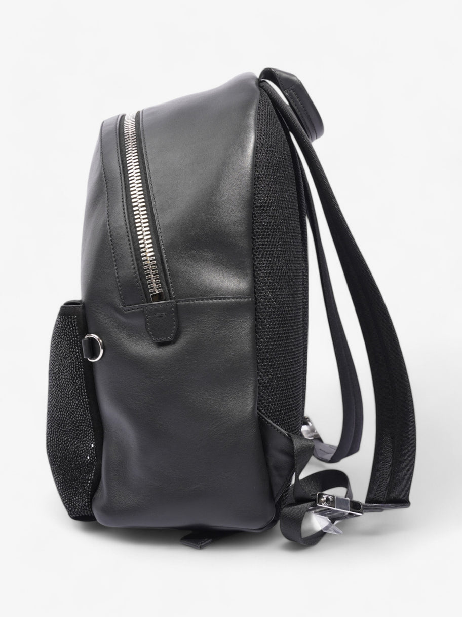 Fendi Carlito Karl Lagerfeld Backpack Black Leather Image 3