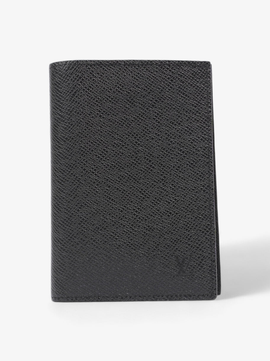 Louis Vuitton Passport Cover Black Leather Image 1